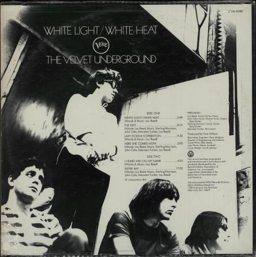 Velvet Underground White Light / White Heat US vinyl LP